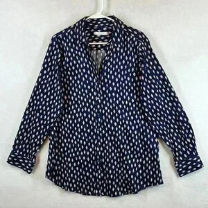 Foxcroft Women’s Size 16 Button-Up Shirt Blouse Top Long Sleeve No Iron